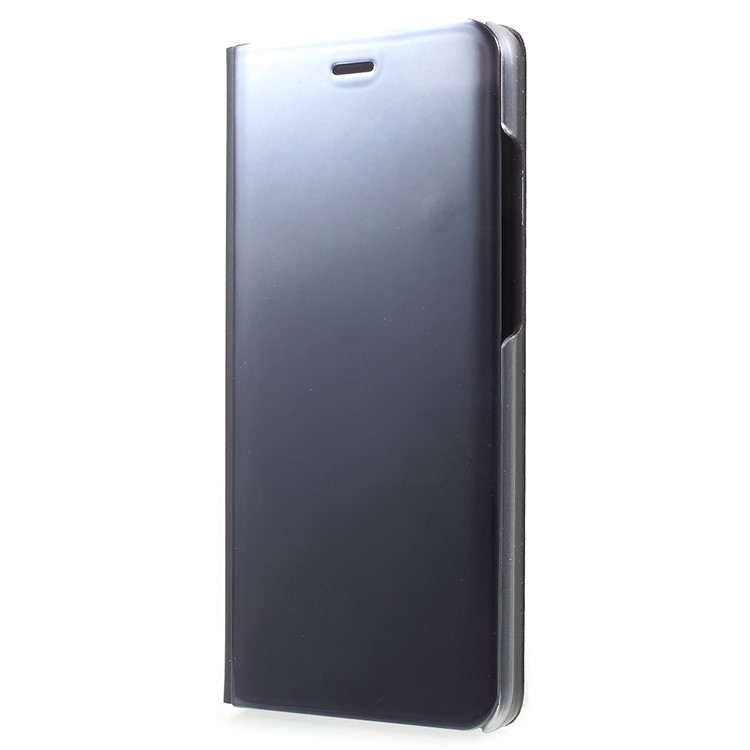 View Window Plated Mirror Surface Leather Phone Case with Stand for Xiaomi Mi Note 3 - Black-2