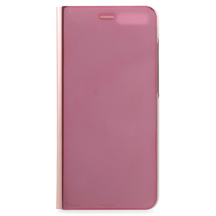View Window Plated Mirror Surface Leather Phone Cover with Stand for Xiaomi Mi Note 3 - Rose Gold-1