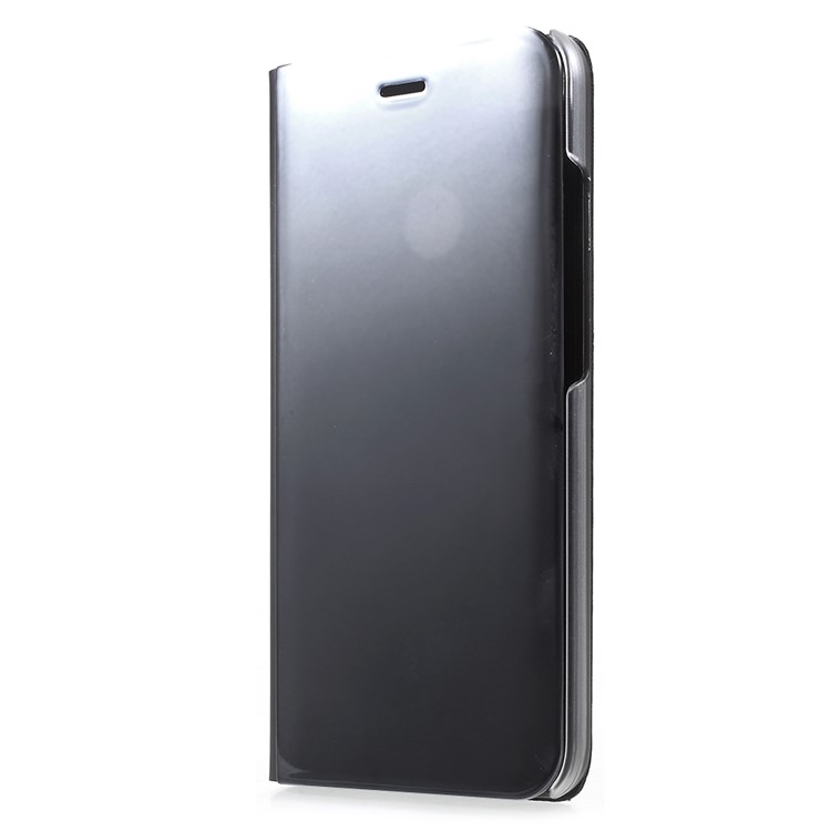 View Window Plated Mirror Surface Leather Case with Stand for Xiaomi Mi A1/Mi 5X - Black-2