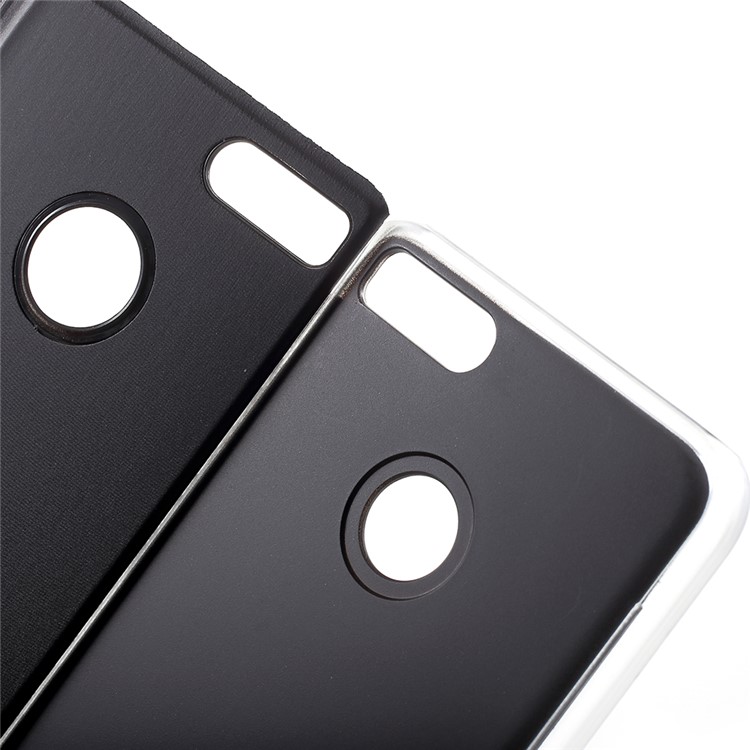 View Window Plated Mirror Surface Leather Case with Stand for Xiaomi Mi A1/Mi 5X - Black-6