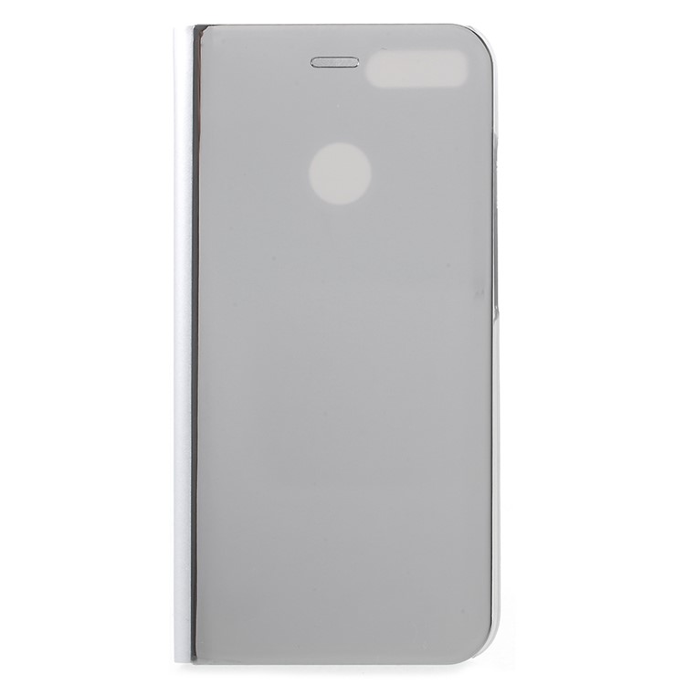 View Window Plated Mirror Surface Leather Stand Cover for Xiaomi Mi A1/Mi 5X - Silver-1
