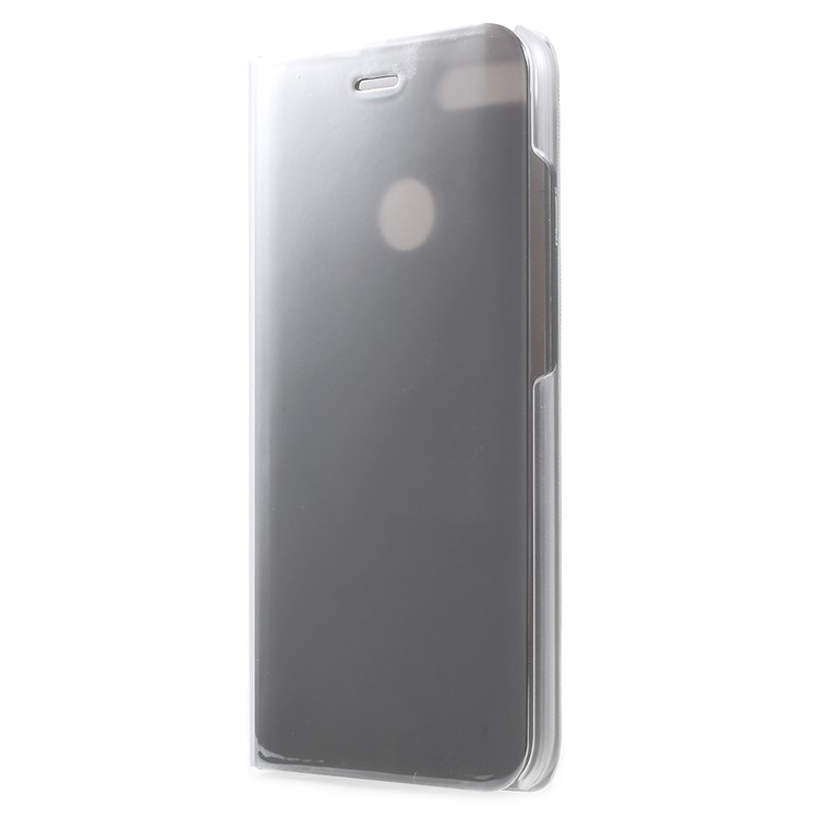 View Window Plated Mirror Surface Leather Stand Cover for Xiaomi Mi A1/Mi 5X - Silver-2