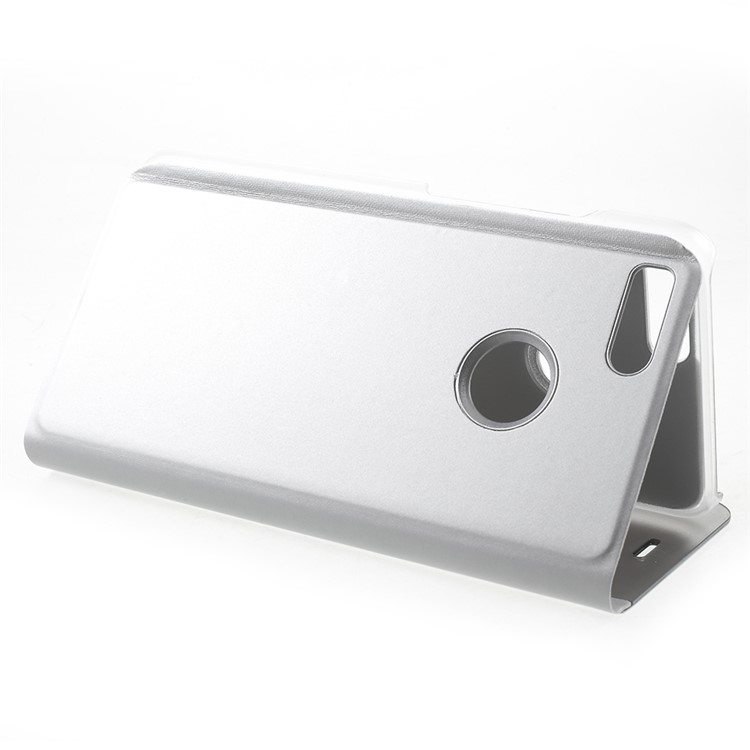 View Window Plated Mirror Surface Leather Stand Cover for Xiaomi Mi A1/Mi 5X - Silver-5