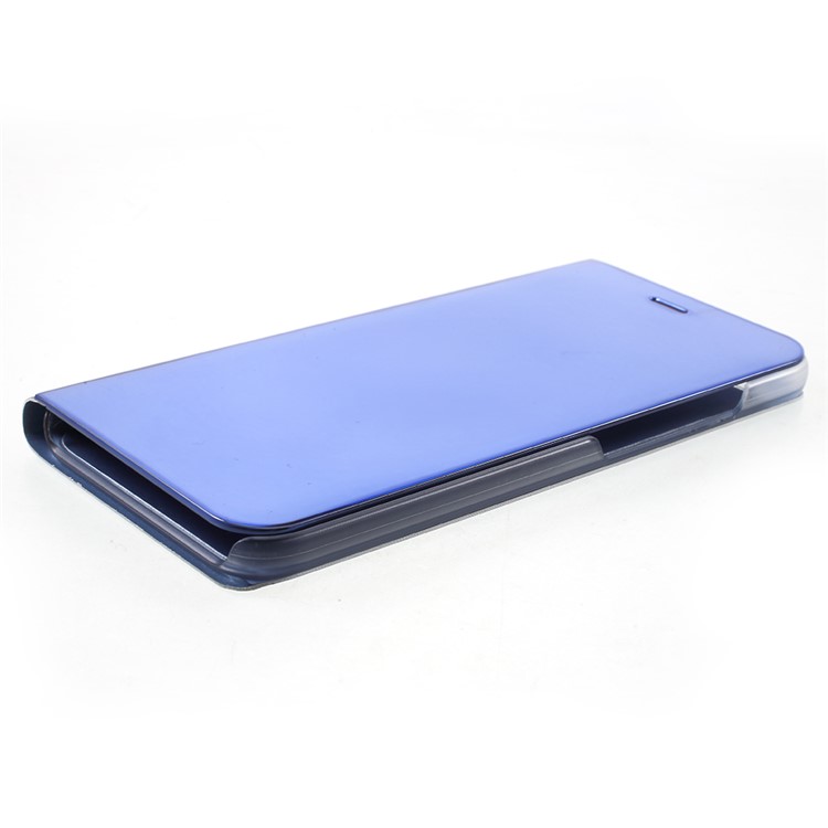 Vista Ventana Plateada Espejo Superficie Cuero Soporte Teléfono Folio Caso Para Xiaomi Mi A1 / Mi 5X - Azul-4