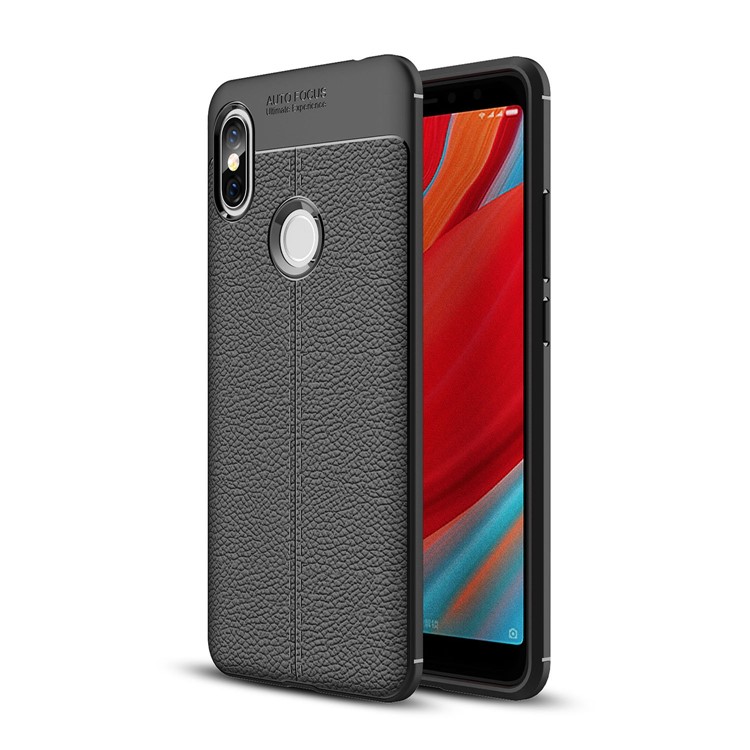 

Litchi Texture TPU Mobile Phone Cover for Xiaomi Redmi S2 / Y2 - Black, Redmi S2