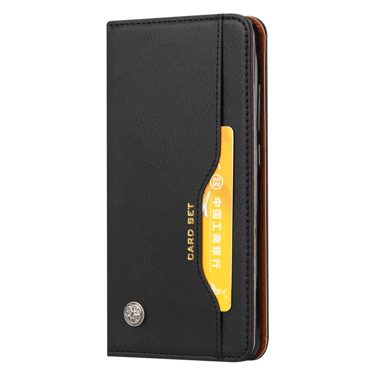 Auto-absorbed Leather Wallet Stand Case for Xiaomi Mi 8 (6.21-inch) - Black-2