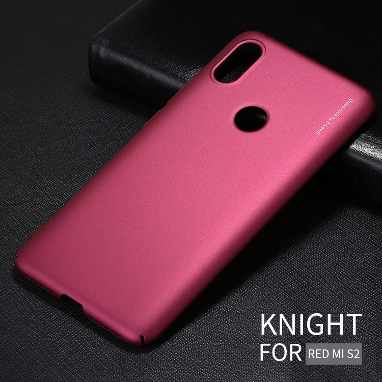 X-LEVEL Knight Series Matte Hard PC Back Phone Cover for Xiaomi Redmi S2 / Y2 - Wine Red-1
