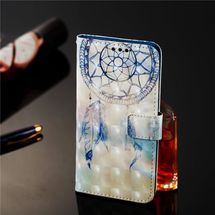 Pattern Printing Light Spot Decor PU Leather Magnetic Stand Cell Phone Cover for Xiaomi Mi Mix 2s - Dream Catcher-7