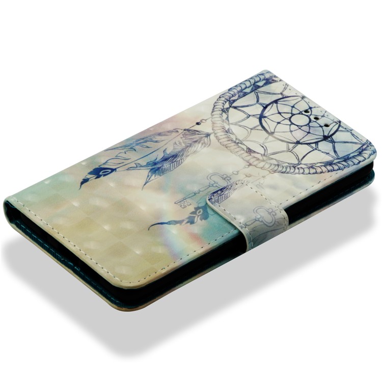 Pattern Printing Light Spot Decor PU Leather Magnetic Stand Cell Phone Cover for Xiaomi Mi Mix 2s - Dream Catcher-8