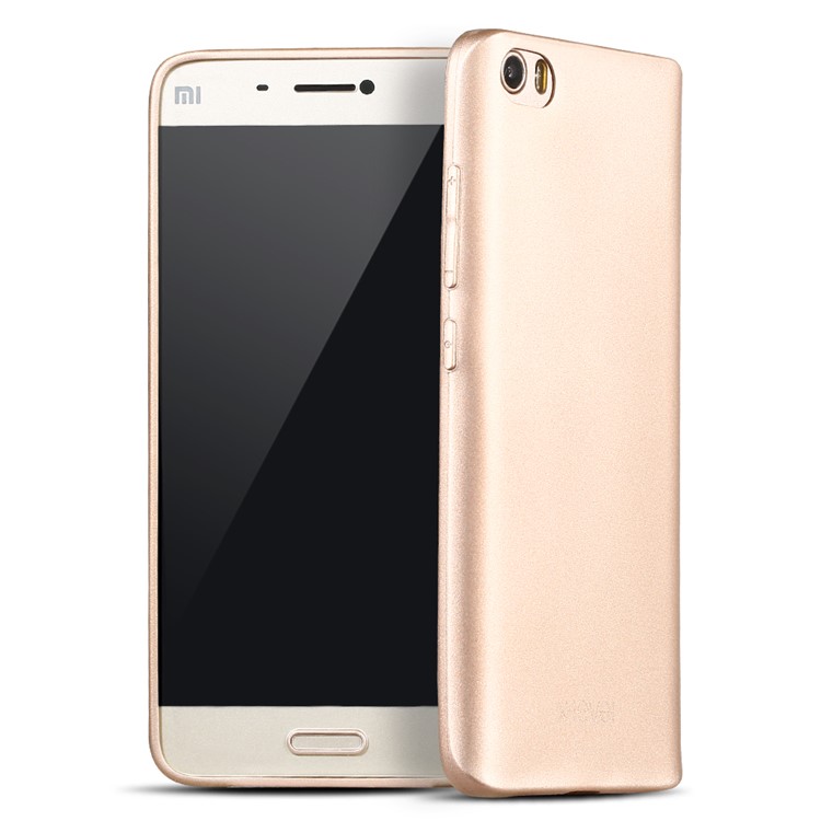 X-LEVEL Guardian Series for Xiaomi Mi 5 Matte Gel TPU Phone Cover - Gold-1