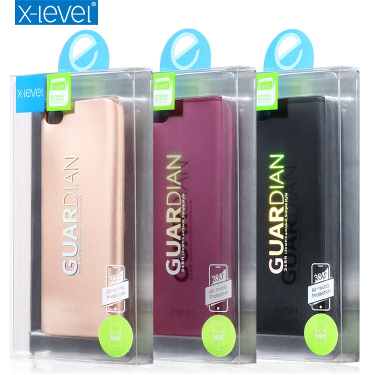 X-LEVEL Guardian Series for Xiaomi Mi 5 Matte Gel TPU Phone Cover - Gold-7
