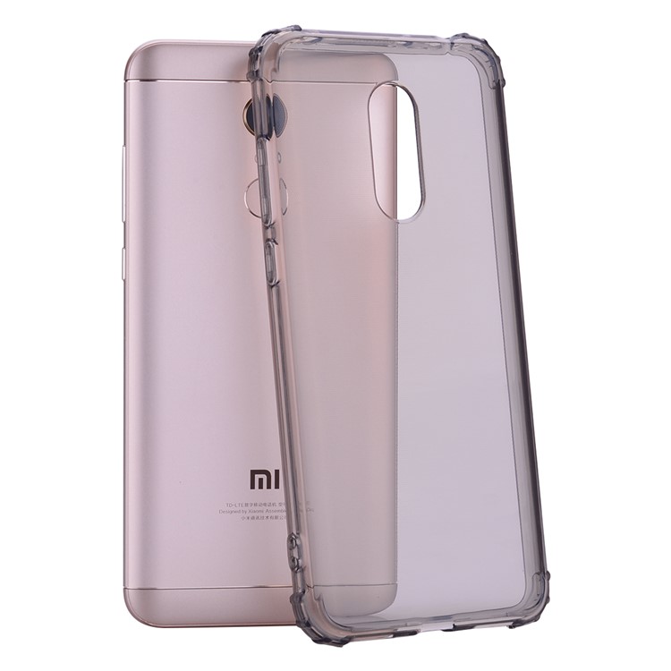 Shock-absorption TPU Protection Mobile Phone Case for Xiaomi Redmi 5 - Grey-1