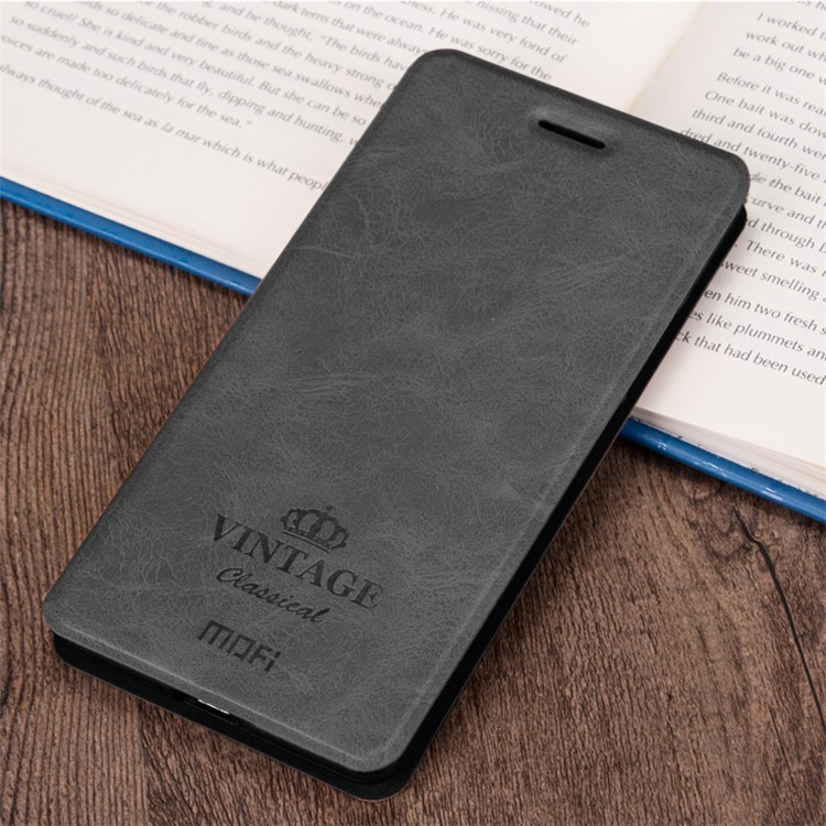 MOFI Leather Card Holder Stand Phone Case for Xiaomi Mi A2 / Mi 6X - Black