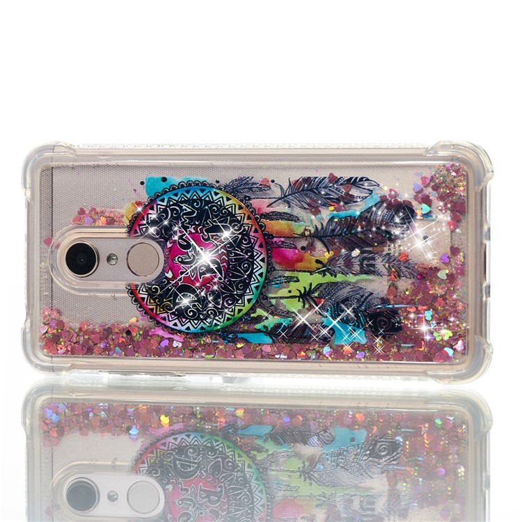 Pattern Printing Dynamic Glitter Powder Sequins TPU Shockproof Case for Xiaomi Redmi 5 - Dream Catcher-4