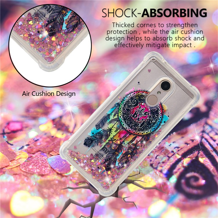 Pattern Printing Dynamic Glitter Powder Sequins TPU Shockproof Case for Xiaomi Redmi 5 - Dream Catcher-6