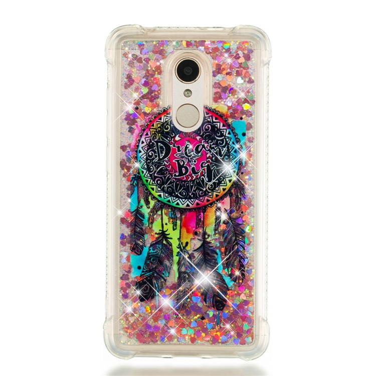 Pattern Printing Dynamic Glitter Powder Sequins TPU Shockproof Case for Xiaomi Redmi 5 - Dream Catcher-7