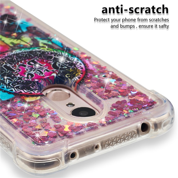 Pattern Printing Dynamic Glitter Powder Sequins TPU Shockproof Case for Xiaomi Redmi 5 - Dream Catcher-8