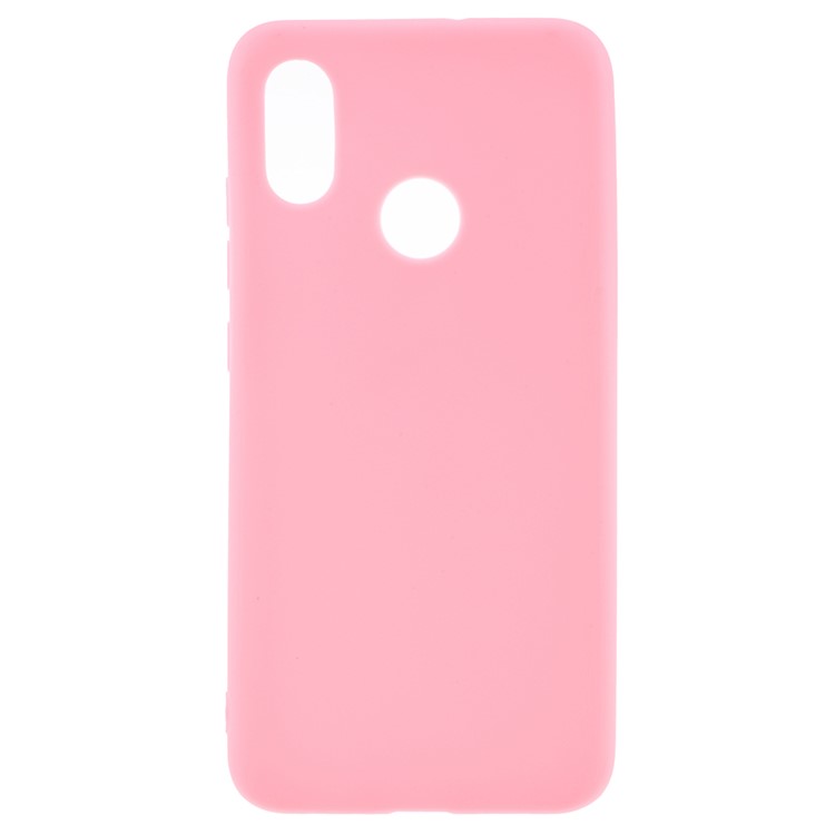 Matte Anti-fingerprint TPU Cell Phone Case for Xiaomi Mi 8 (6.21-inch) - Pink-1