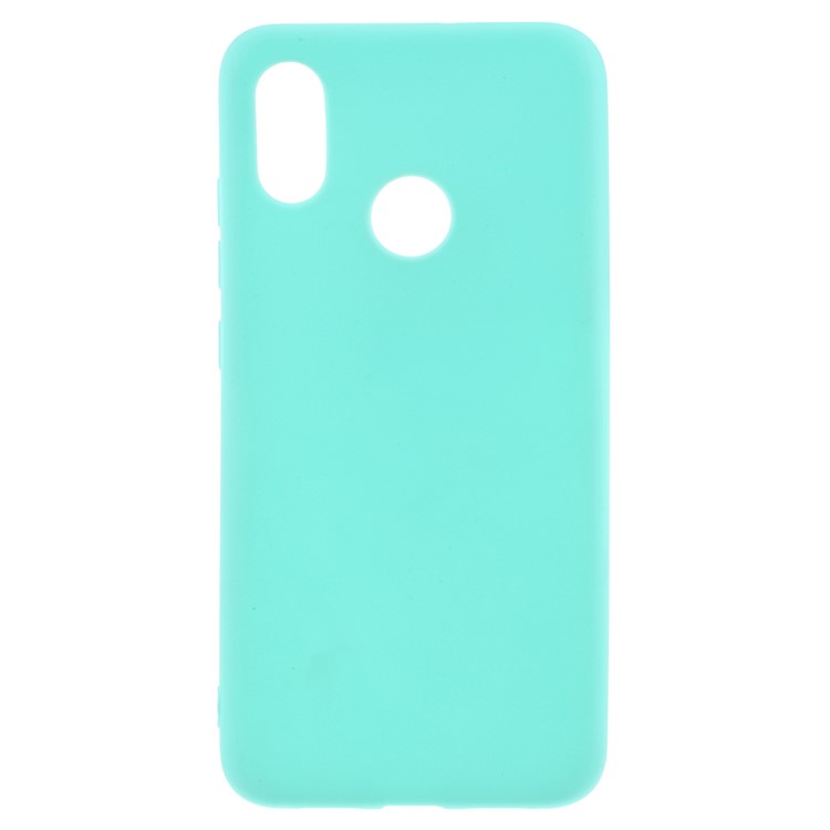 Matte Anti-fingerprint TPU Phone Case Cover for Xiaomi Mi 8 (6.21-inch) - Cyan-1