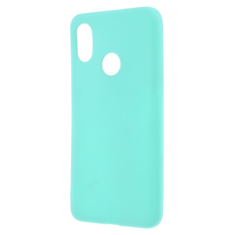 Matte Anti-fingerprint TPU Phone Case Cover for Xiaomi Mi 8 (6.21-inch) - Cyan-2
