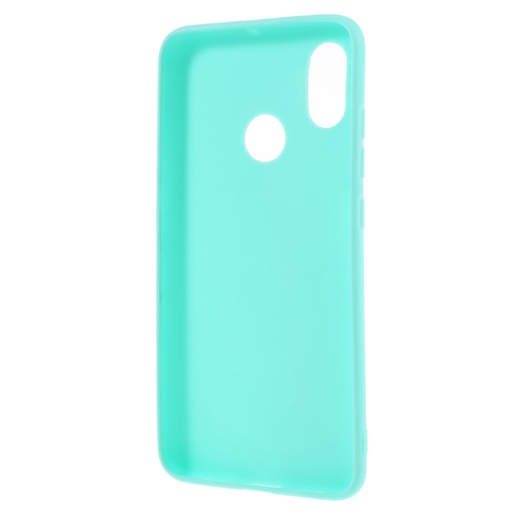 Matte Anti-fingerprint TPU Phone Case Cover for Xiaomi Mi 8 (6.21-inch) - Cyan-3