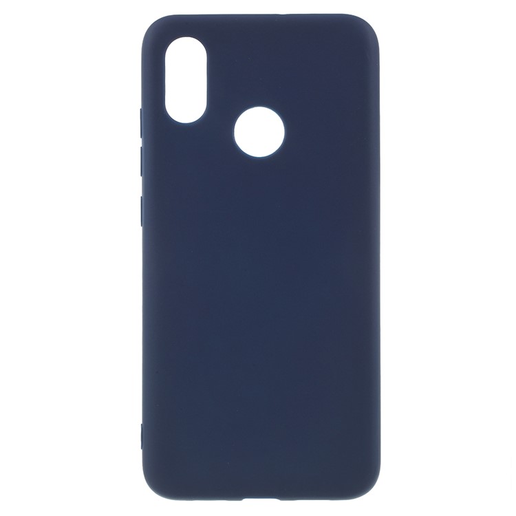 Matte Anti-fingerprint TPU Phone Back Case for Xiaomi Mi 8 (6.21-inch) - Dark Blue-1