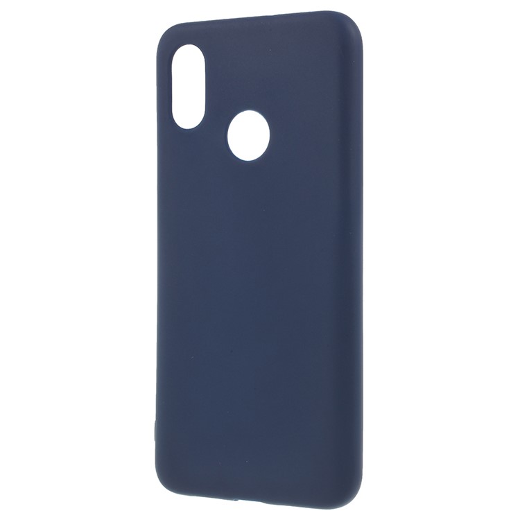 Matte Anti-fingerprint TPU Phone Back Case for Xiaomi Mi 8 (6.21-inch) - Dark Blue-2