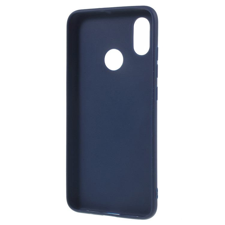 Matte Anti-fingerprint TPU Phone Back Case for Xiaomi Mi 8 (6.21-inch) - Dark Blue-3