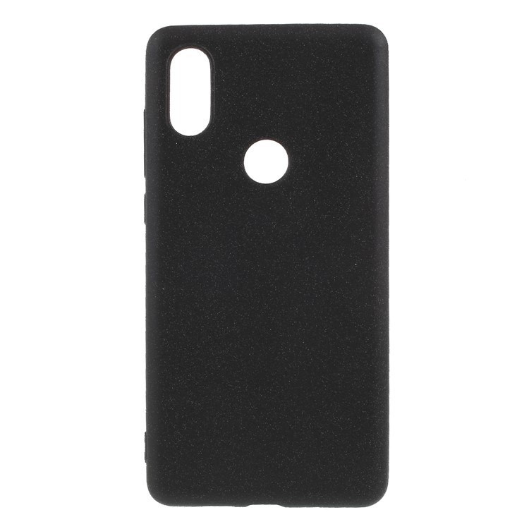 For Xiaomi Mi Mix 2s Double-sided Matte TPU Mobile Phone Cover - Black-1