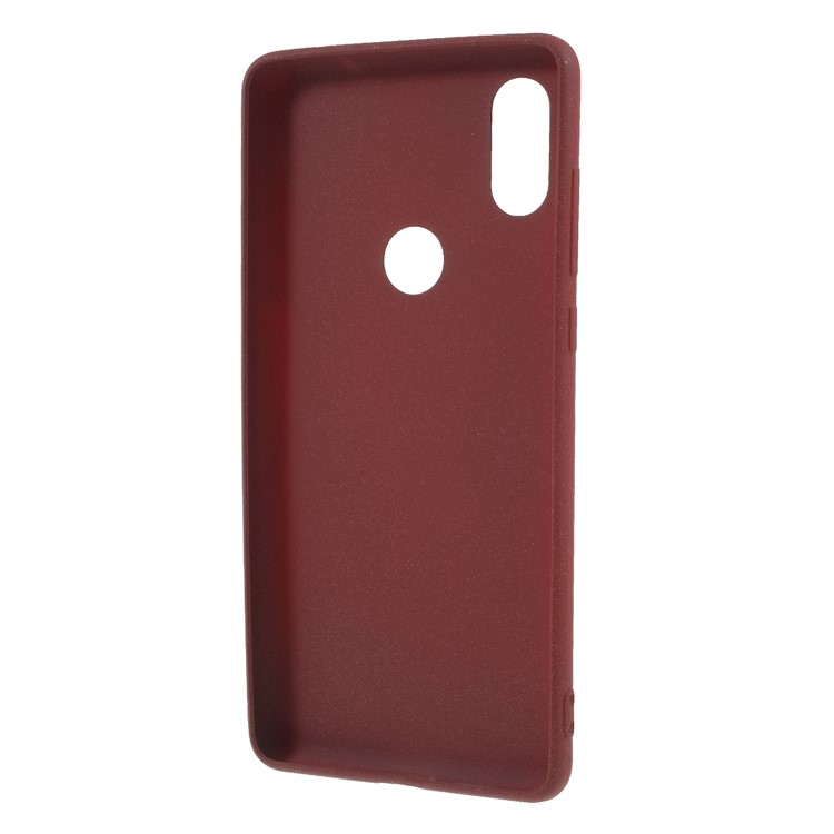 For Xiaomi Mi Mix 2s Double-sided Matte TPU Case Cover - Wine Red-3