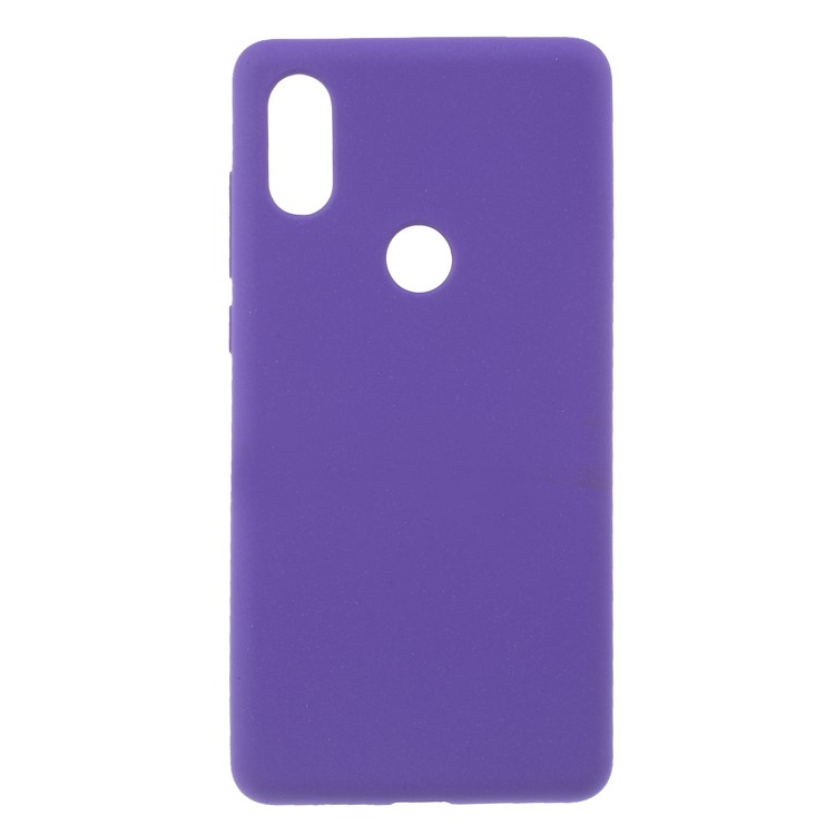 For Xiaomi Mi Mix 2s Double-sided Matte Flexible TPU Cellphone Shell - Purple-1