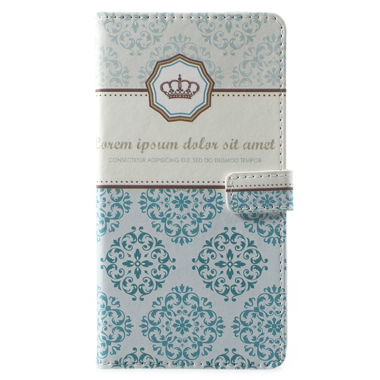 Pattern Printing PU Leather Phone Casing Cover for Xiaomi Mi 8 (6.21-inch) - Damask Flower-1