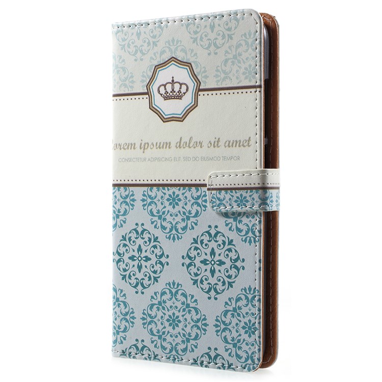 Pattern Printing PU Leather Phone Casing Cover for Xiaomi Mi 8 (6.21-inch) - Damask Flower-2