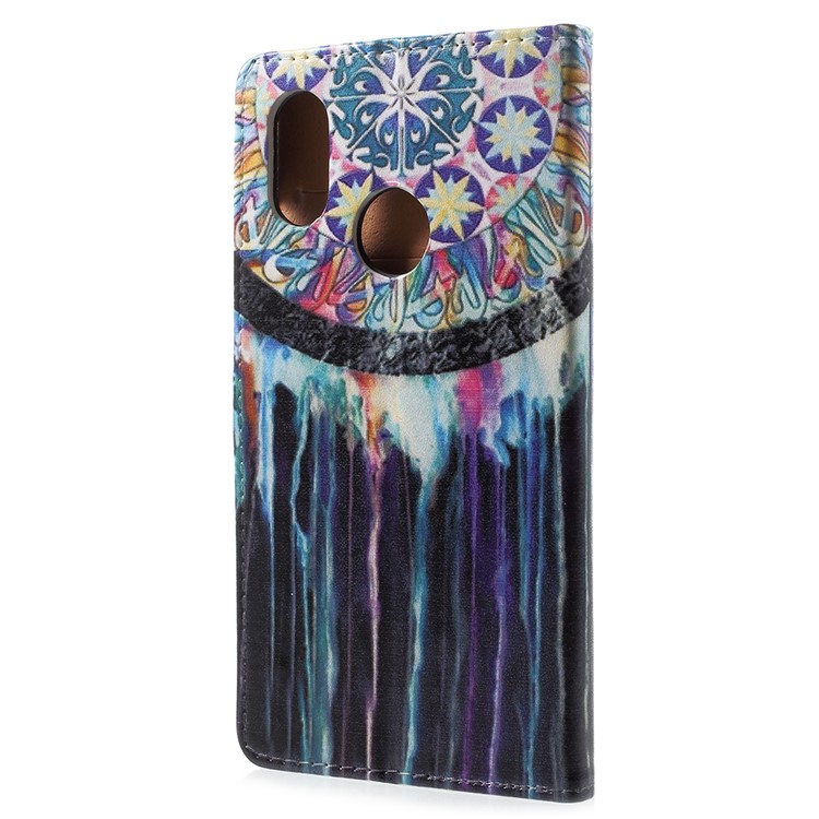 Pattern Printing PU Leather Phone Accessory Casing for Xiaomi Mi 8 (6.21-inch) - Dream Catcher-3