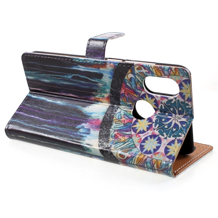 Pattern Printing PU Leather Phone Accessory Casing for Xiaomi Mi 8 (6.21-inch) - Dream Catcher-4