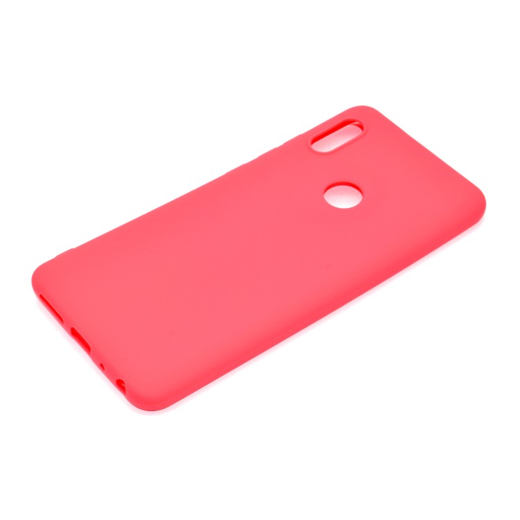 Solid Color Matte TPU Phone Shell Case for Xiaomi Redmi Note 5 Pro (Dual Camera) / Redmi Note 5 - Red-3