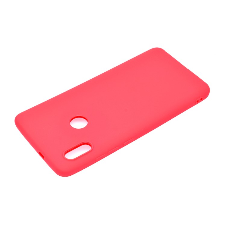 Solid Color Matte TPU Phone Shell Case for Xiaomi Redmi Note 5 Pro (Dual Camera) / Redmi Note 5 - Red-4