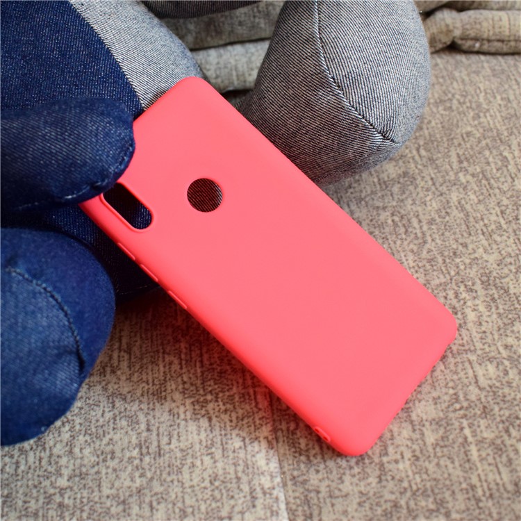 Solid Color Matte TPU Phone Shell Case for Xiaomi Redmi Note 5 Pro (Dual Camera) / Redmi Note 5 - Red-7