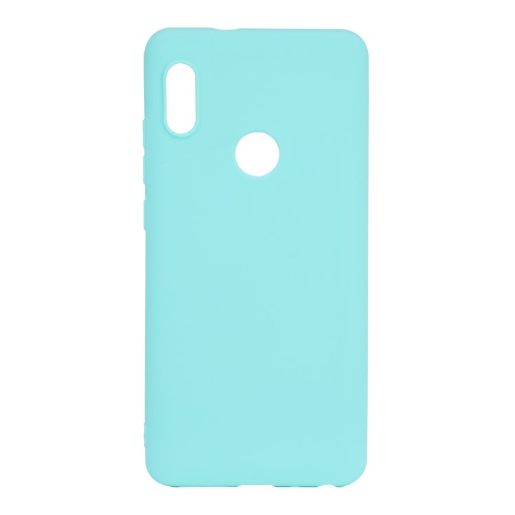 Acessório de Capa Traseira de Coloração Sólida TPU Para Xiaomi Redmi Note 5 Pro (câmera Dupla) / Redmi Nota 5 - Ciano-2