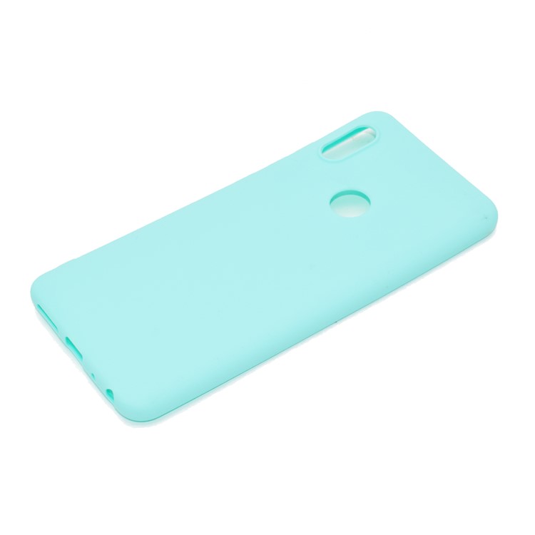 Acessório de Capa Traseira de Coloração Sólida TPU Para Xiaomi Redmi Note 5 Pro (câmera Dupla) / Redmi Nota 5 - Ciano-3