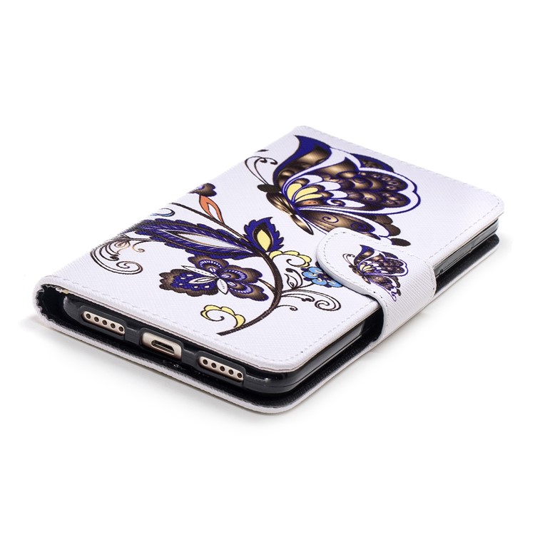 Pattern Printing Wallet Stand Leather Flip Case for Xiaomi Redmi 5 - Butterfly and Flower-6