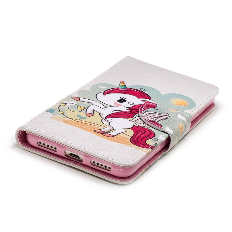 Pattern Printing Wallet Stand Leather Mobile Casing for Xiaomi Redmi 5 - Unicorn-6