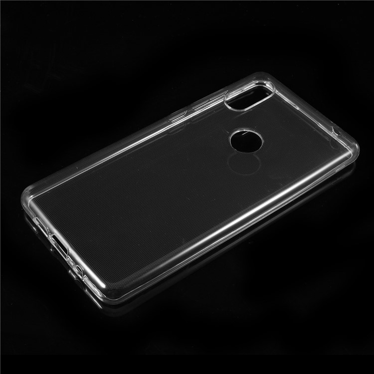For Xiaomi Mi Mix 2s Clear TPU Case Cover with Non-slip Inner - Transparent-2