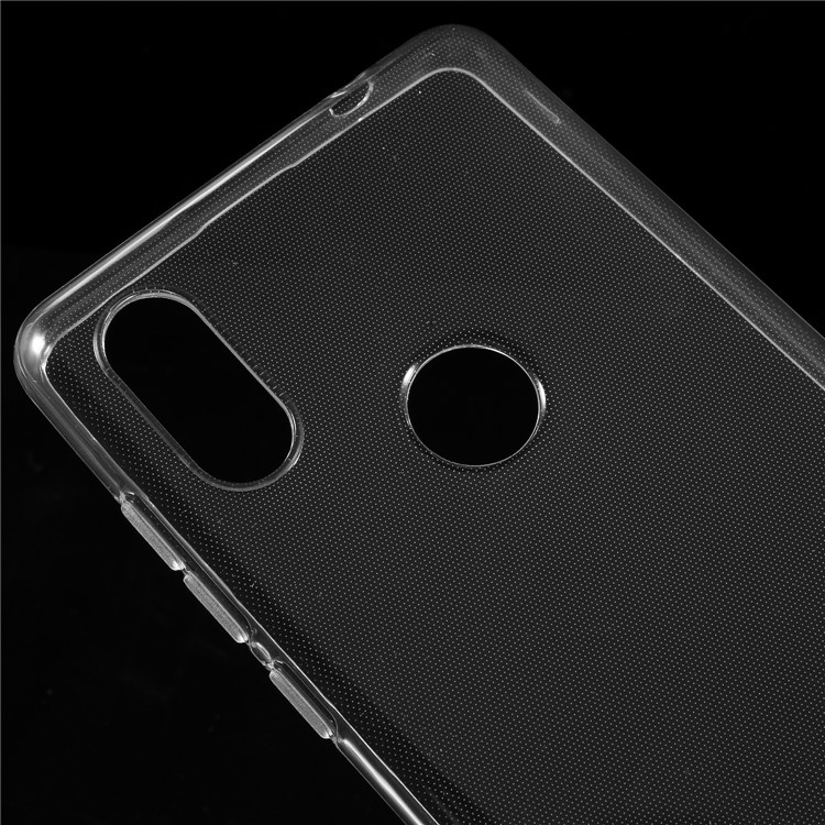For Xiaomi Mi Mix 2s Clear TPU Case Cover with Non-slip Inner - Transparent-4