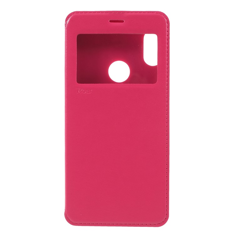 ROAR Noble Leather View Window Casing with Stand for Xiaomi Redmi Note 5 Pro (Dual Camera) / Redmi Note 5 (China) - Rose-1