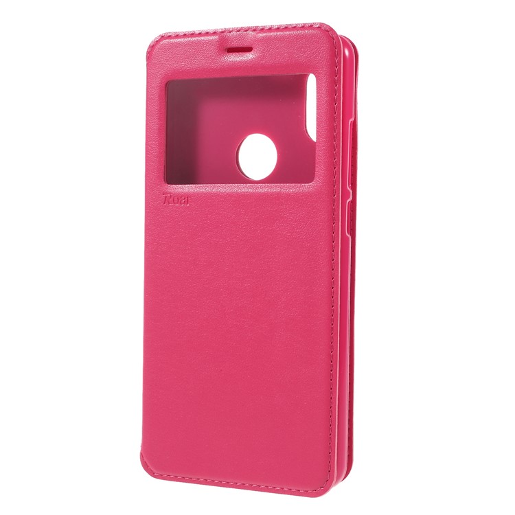 ROAR Noble Leather View Window Casing with Stand for Xiaomi Redmi Note 5 Pro (Dual Camera) / Redmi Note 5 (China) - Rose-3