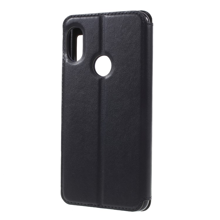 ROAR Noble Leather Stand View Window Cover for Xiaomi Redmi Note 5 Pro (Dual Camera) / Redmi Note 5 (China) - Dark Blue-2