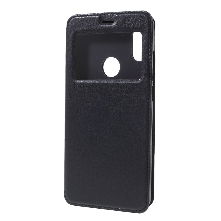 ROAR Noble Leather Stand View Window Cover for Xiaomi Redmi Note 5 Pro (Dual Camera) / Redmi Note 5 (China) - Dark Blue-3