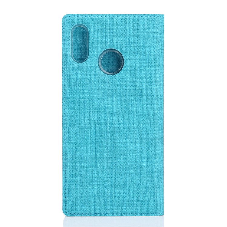 VILI DMX for Xiaomi Mi Mix 2s Cross Texture Card Holder Leather Stand Protective Case - Blue-3