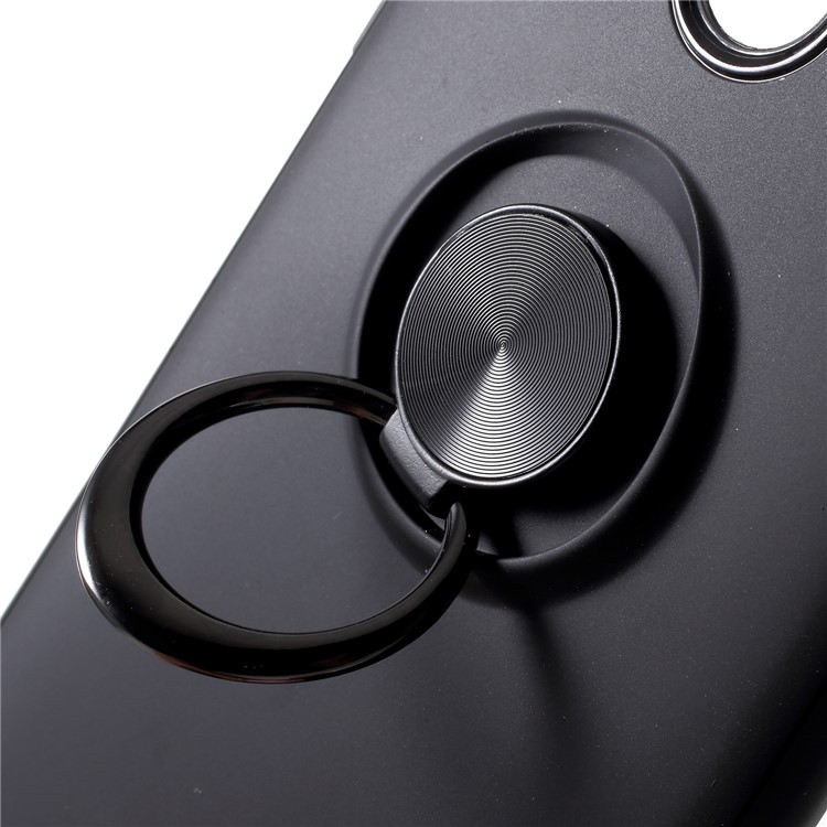 Finger Ring Kickstand TPU Phone Case for Xiaomi Redmi S2/ Y2 (Built-in Magnetic Metal Sheet) - Black-5